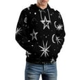 thumbnail image 5 of Black And White Starry Night Print Men's Women New Sweatshirt Hoodie Men's Plus Size Sweatshirt Hooded Sweatshirt 3d Printed Street Men's Cloth, 5 of 6