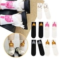 thumbnail image 3 of SharkTRUE Breathable Crew Socks With Funny Cartoon Cats Graphics Fuzzy Wear, 3 of 8