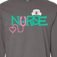 thumbnail image 4 of Inktastic Cute Nurse Stethoscope and Hat Long Sleeve T-Shirt, 4 of 5