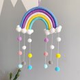 thumbnail image 1 of Gwong Decoración hogareña Pelota de arco iris tejida colgante de niños sala de colgante ornamento balcón casa decoración de pared Gwong 21049566, 1 of 7