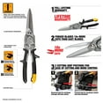 thumbnail image 5 of Toughbuilt Straight Long Cut Aviation Snips, 5 of 8