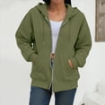 thumbnail image 4 of Godom Womens Zip Up Hoodies Oversized Fall Outfits 2025 Drawstring Zipper Hoodie Casual Loose Fit Long Sleeve Hoodies, 4 of 7
