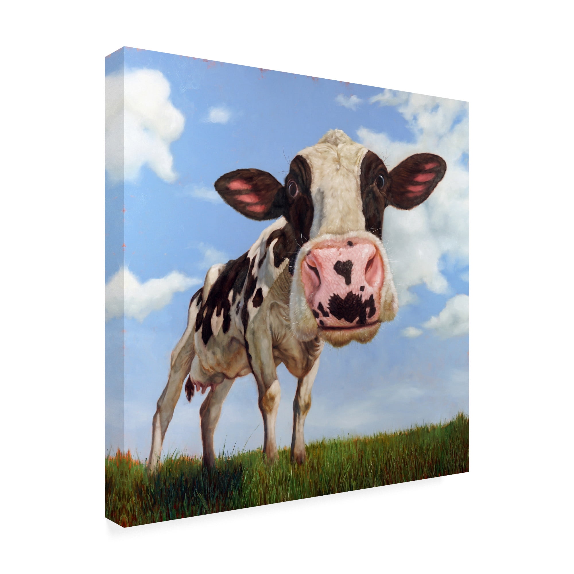 Trademark Fine Art 'Penelope The Cow' Canvas Art by Lucia Hefferna