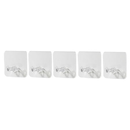 

xinqinghao 5pcs wall storage hook power plug socket holder wall adhesive hanger home office white b