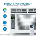 thumbnail image 3 of Smart 6000 BTU Window Air Conditioner – Fast & Quiet Cooling for Rooms up to 250 Sq. ft – Dehumidifier, Remote & App Control, Energy Saving, Easy Install – Wifi Included, 3 of 7