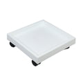 thumbnail image 2 of DYNWAVECA Pot avec Roues Chariot Jardinière Balcon Patio Vase Support de Plante Roulant Blanc, 2 of 10