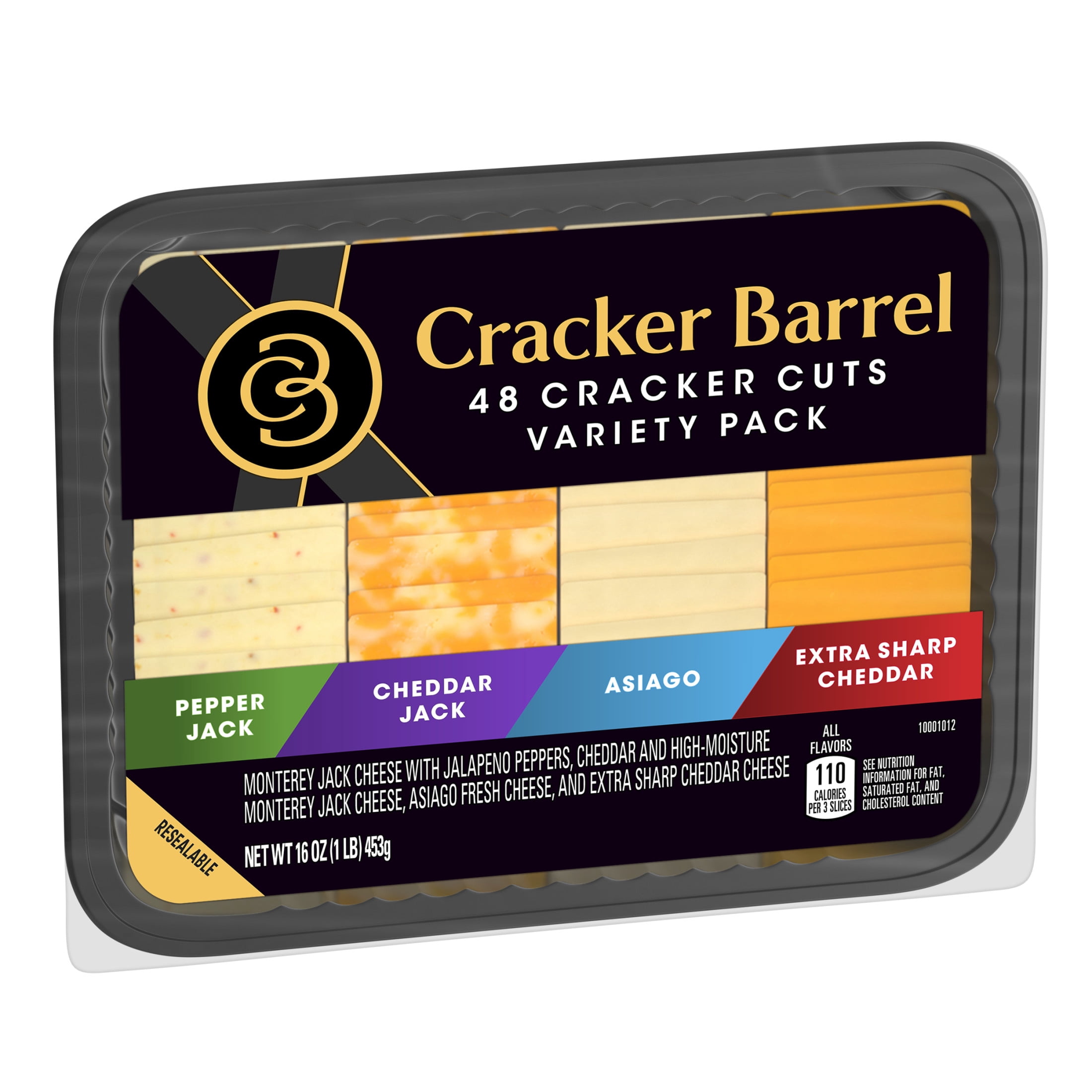 Cracker Barrel Cracker Cuts Variety Pack Cheese Snacks, 16 oz Tray