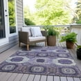 thumbnail image 3 of Dalyn Rugs Machine Washable Indoor/Outdoor Chantille Purple 9' x 12' Rug, 3 of 9