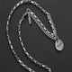 thumbnail image 4 of Layered Silver Necklace, Prevent Allergies Titanium Steel Pendant Necklace Simple Exquisite  For Parties ANGGREK Silver Pendant Necklace, 4 of 7