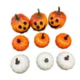 thumbnail image 3 of Artificial Pumpkin Set With Smiling Face Halloween Decoration Foam Material Cute B, 3 of 9