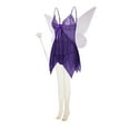 thumbnail image 2 of SUNSIOM Ensemble de Costume de Fée pour Femmes Robe Caraco en Dentelle et Maille Ailes de Fée Baguette Bas à Paillettes Ensemble 4 Pcs, 2 of 8