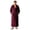 Wine mens bathrobe, variant on LangJing Mens Fleece Hooded Bathrobe Shawl Collar Soft Plush Robes for Men Shower Spa House Bath Robe with Pockets Beige,L