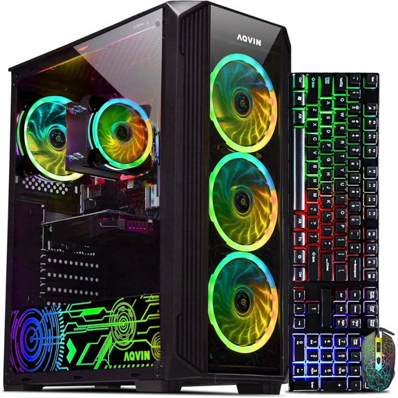 Gaming PC Tower ~ Intel Core i7 Processor, 32GB DDR4 RAM, 512GB Nvme SSD, Geforce GTX 1660 Super 6GB GDDR5 HDMI, Windows 11 Pro, WiFi Refurbished