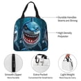 thumbnail image 4 of Picia Cartoon Cute Shark Printed Lunch box Lunch bag for Men Women Large Capacity Lunchbox Reusable Lunch Bags Insulated Lunch Bag Lunch Box Cooler, 4 of 6