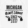 thumbnail image 4 of Inktastic Michigan Awesome Since 1837 Boys or Girls Baby Bodysuit, 4 of 5