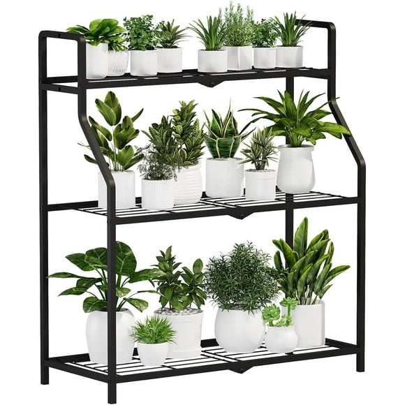 Metal Plant Stand Indoor Outdoor Plant Shelf for Multiple Plants Large Heavy Duty Flower Pot Stands for Patio Garden Balcony Living Room Bedroom