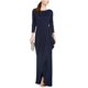 thumbnail image 1 of Eliza J Vestido con volantes laterales para mujer, azul, 12P, 1 of 2