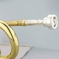 thumbnail image 3 of Silver Plated Trumpet Mouthpiece Replacement Musical Instruments Accessories, 3 of 9