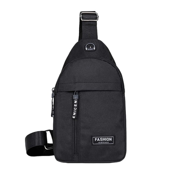 Crossbody Bag Sling Backpack Lightweight Water-Resistant,Headphone Hole Adjustable Strap,for Men Women,for Daily Use Travel Outdoor