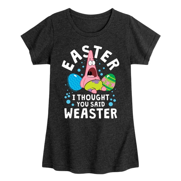 SpongeBob Squarepants - Easter Weaster - Toddler And Youth Girls Short Sleeve Graphic T-Shirt