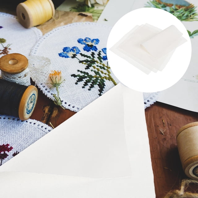 CRILSTYLEO 10Pcs White Cotton Craft Fabric for Embroidery DIY Cross Stitch and Sewing Projects