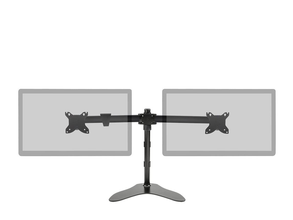 Monoprice Dual Monitor Free Standing Adjustable Desk Mount for Monitors 15~30in