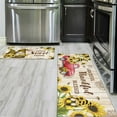 thumbnail image 4 of Sunflower Kitchen Rugs Sets of 2 Cute Gnome Yellow Summer Kitchen Rug Mat Washable Non-Slip Kitchen Mats for Floor 2 Piece Sunflower Kitchen Decor, 4 of 6