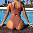 thumbnail image 6 of Njoeus Swimsuit Women One Piece Swimsuit Women Women'S Bikini Swimsuit Sexy Swimsuit Women'S Backless Wimsuit Color Matching Solid Bathing Suits On Clearance, 6 of 8