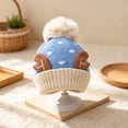 thumbnail image 7 of Wilark Toddler Christmas Hat with Pom Pom Warm Knitted Cute Winter Kids Festival Hat Blue 1-4 T, 7 of 7