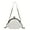 WHITE, variant on Vintage Kiss lock crossbody bag-timeless retro charm, adjustable chain shoulder strap, premium PU leather, spacious hobo design, multifunctional handbag with built-in wallet-designed for women