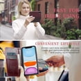thumbnail image 4 of Leather Case for iPhone 11 Card Slot Folio Flip Wallet Case for iPhone 11 Premium PU Magnetic Kickstand Cover Soft TPU Inner Case Red, 4 of 14