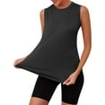 thumbnail image 6 of SEAOPEN Women's Sleeveless Workout Tops Breathable Lightweight Active Tennis Yoga Shirts Athletic Running Tank Tops for Women Black,2XL, 6 of 6