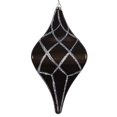 thumbnail image 1 of Vickerman MT198487D 8 in. Pewter Candy Glitter Net Drop Ornament, 1 of 1