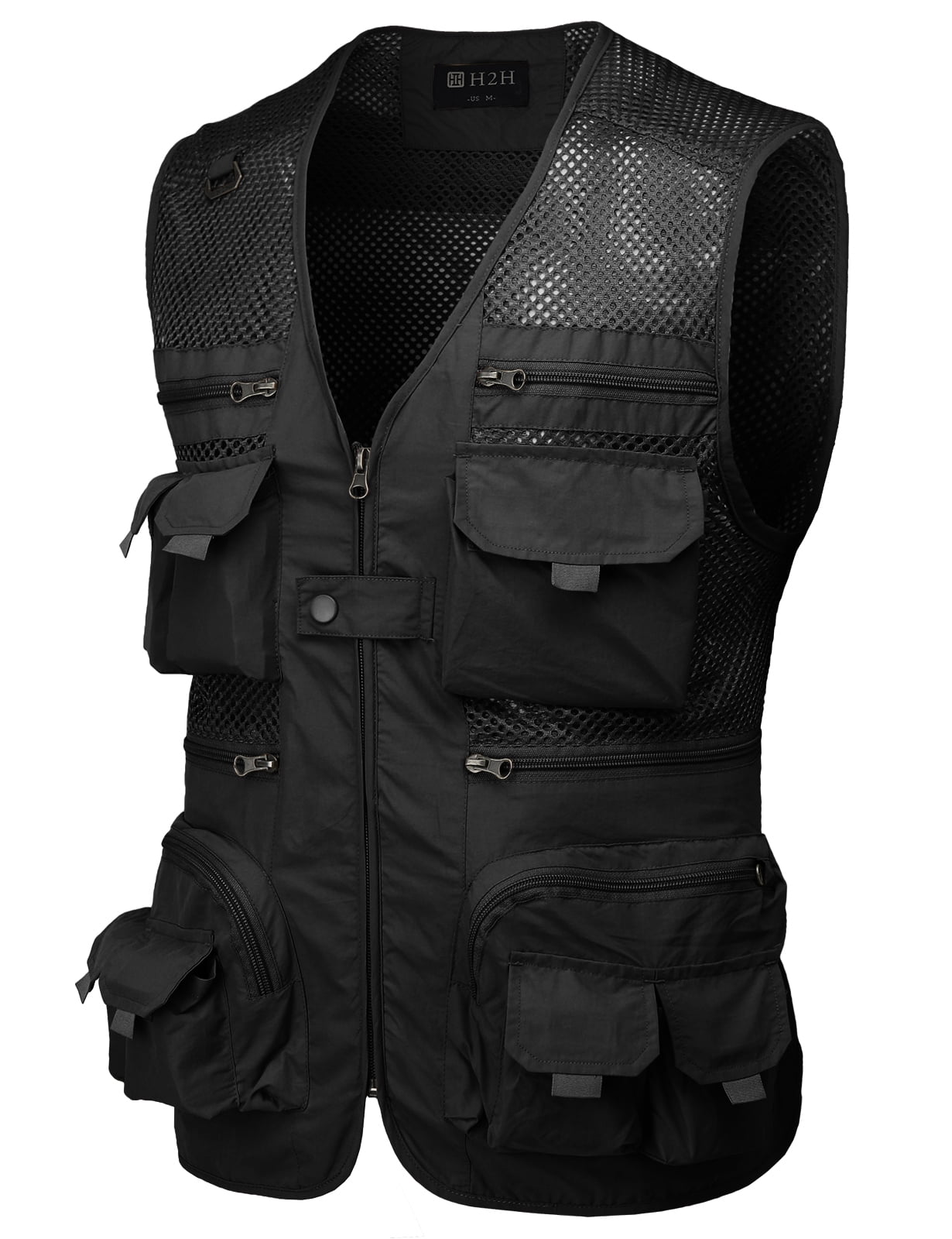 H2H Men's Active Lightweight Outdoor Vests Work Fishing Travel Utility
