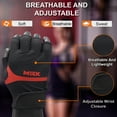 thumbnail image 3 of MRX Weight Lifting Gloves for Women Breathable Workout Gloves Anti Slip Gym Gloves|Red Small, 3 of 5