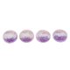 thumbnail image 5 of 4x Artesanía De De Resina De Espalda Plana Para Joyería, Accesorio Para El Cabello DIY, Decoración Del Teléfono Rosa blanco púrpura Macarena cuenta semicircular de resina con espalda plana, 5 of 8