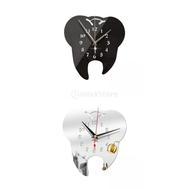 2 Relojes de Pared Acrílicos perfecl Reloj Decorativo Silencioso Reloj de pared