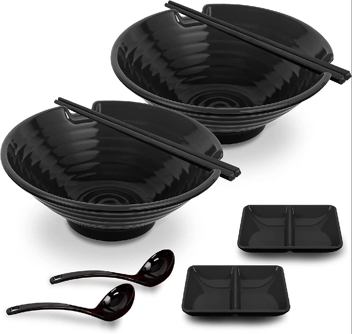 Annie’s Ramen Bowl Set With Chopsticks and Asian Soup Spoons, Miso