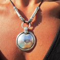 thumbnail image 2 of Boho Leather Necklace Beaded Alloy Pendant Statement Necklaces for Women Personalized Handmade Bohemian Vintage Jewelry, 2 of 5