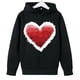 thumbnail image 4 of Sudadera con capucha y estampado de corazón de San Valentín, sudadera de manga larga para niños y niñas, chaqueta para niñas de talla mediana y grande., 4 of 7