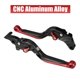 thumbnail image 5 of Unique Bargains Par de palancas de embrague de freno de motocicleta plegables ajustables para Suzuki GSX-R125 2020-2021 Negro Rojo, 5 of 7