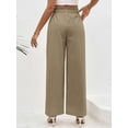 thumbnail image 7 of Avamo Pants For Womens Wide Leg Lounge Pants with Pockets Lightweight High Waist Loose Trousers Baggy Pants Loungewear Khaki M, 7 of 7