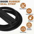 thumbnail image 3 of Door Weather Stripping 9.8FT, 13mm W x 12mm H EPDM Car Door Rubber Edge Trim Seal Strip Gasket with Side Bulb Fit 0.5mm to 2.5mm Edge for Electrical Cabinet Car Boat Truck, Black, 3 of 7
