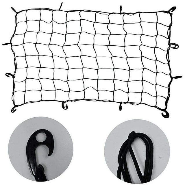 ziyahi Heavy Duty Automotive Bungee Cargo Net for SUV Elastic Cargo Net with Carabiners for Rooftop Cargo Rack