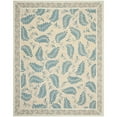 thumbnail image 2 of SAFAVIEH Martha Stewart Fern Frolic Floral Wool Area Rug, Plumage Blue, 9' x 12', 2 of 9