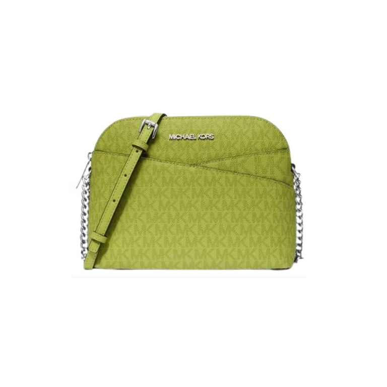 Michael Kors Women's Jet Set Travel Medium Logo Dome Zip Crossbody