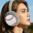 thumbnail image 2 of COOLHOOD Plush Ear Warmers with Ball Design Winter Warm Ear Muffs Proective Accessory For Skiing Commuting Student Cycling Use, 2 of 3