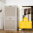 thumbnail image 6 of Easy Up 30 Gallon Resin Deck Box, Lockable Patio Outdoor Storage Box for Furniture, Garden Tools and Tools Storage, Waterproof Outside Storage Boxes, 6 of 7