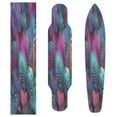 thumbnail image 3 of 33"x9" Skateboard Grip Tape Protector Sheets Nonslip Protection Griptape Sheet for Outdoor Sports Vibrant and Shimmering Jungle, 3 of 7