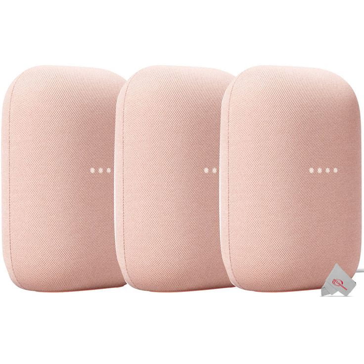 3X Google Nest Audio Smart Speaker (Sand)